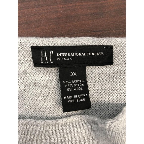 INC 3X Black Acrylic Blend Sweater (NTW) - Picture 3 of 4